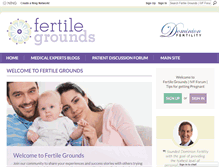 Tablet Screenshot of fertilegrounds.dominionfertility.com